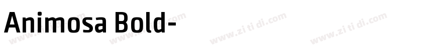 Animosa Bold字体转换